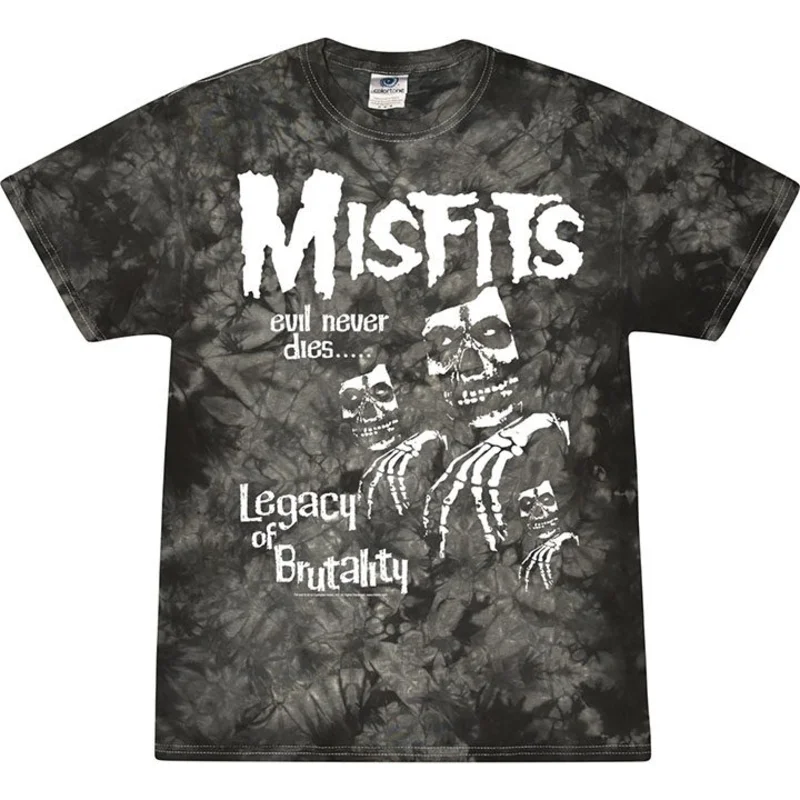 Misfits Legacy Trio Black & White Tie Dye Tee