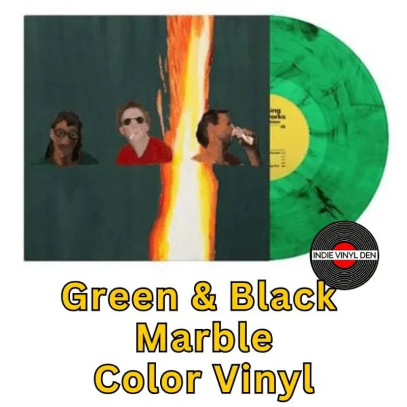 MJ Lenderman - Manning Fireworks - Green and Black Marble Vinyl Record