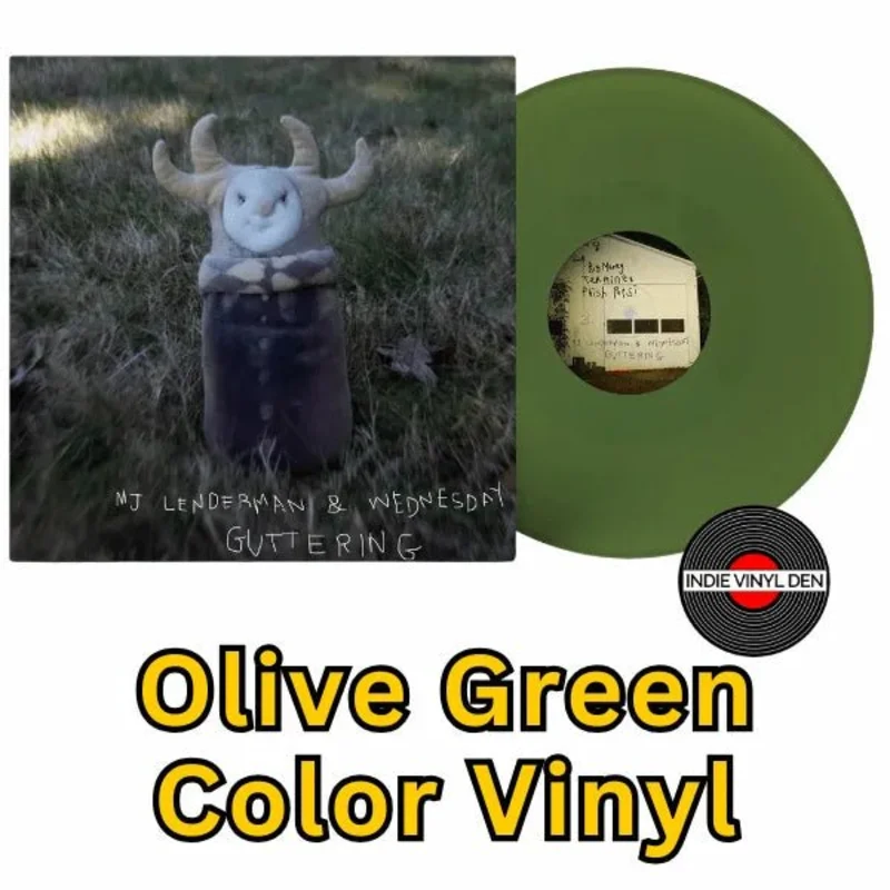 MJ Lenderman & Wednesday - Guttering - Olive Green Color Vinyl Record