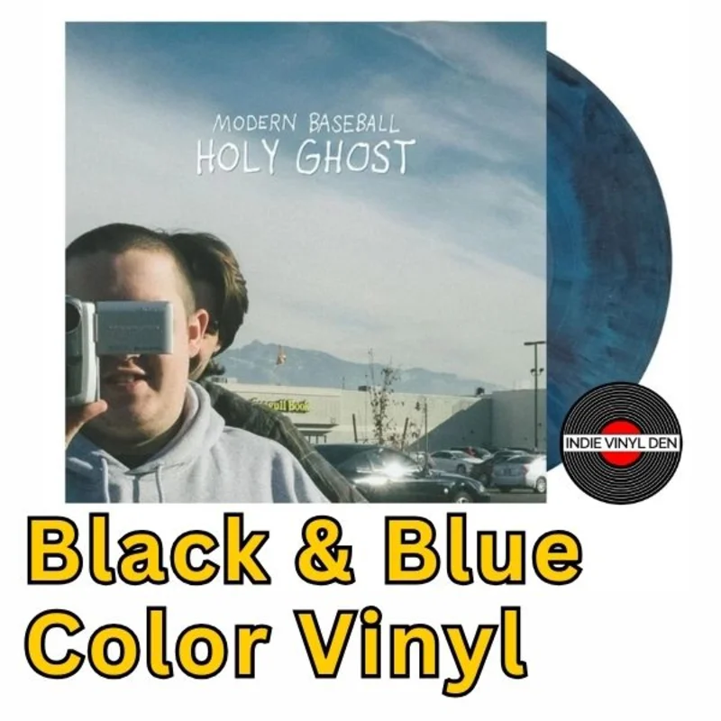 Modern Baseball - Holy Ghost - Black & Blue Swirl Color Vinyl