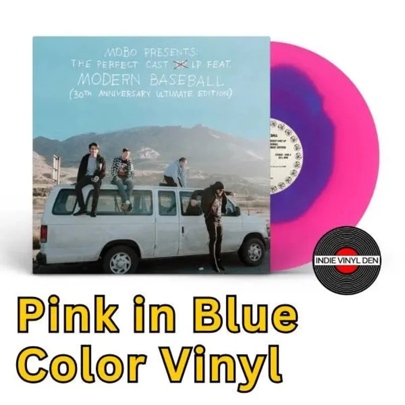 Modern Baseball - MOBO Presents: The Perfect Cast - Pink & Blue Color Vinyl Record