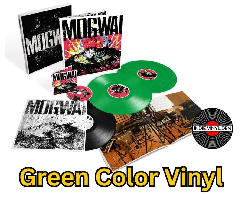 Mogwai  - The Bad Fire - Opaque Green Color Vinyl Record 3LP Deluxe Box