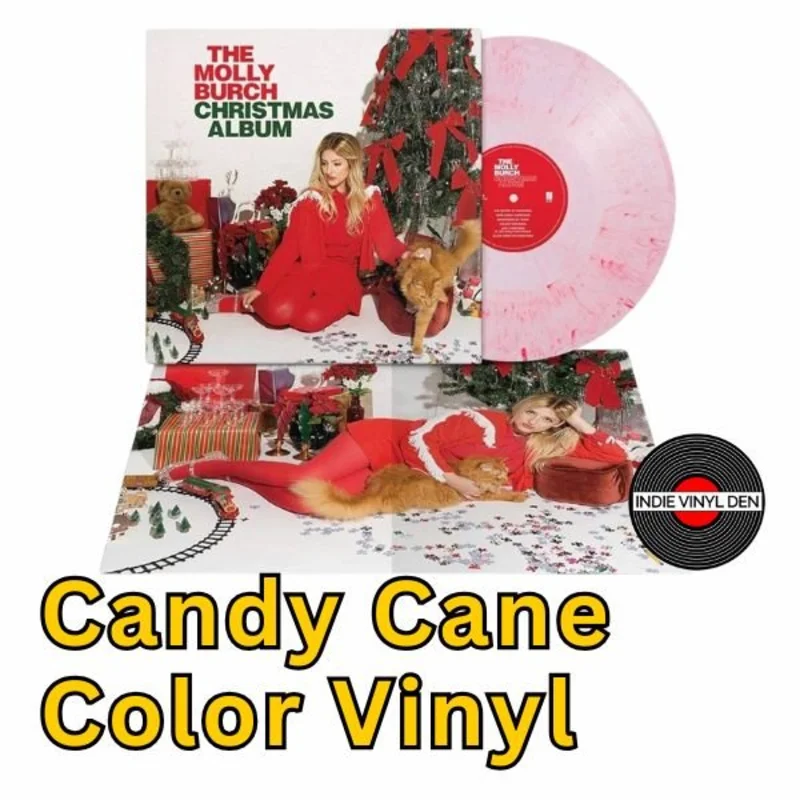 Molly Burch The Molly Burch Christmas Album - Candy Cane Color Vinyl Record