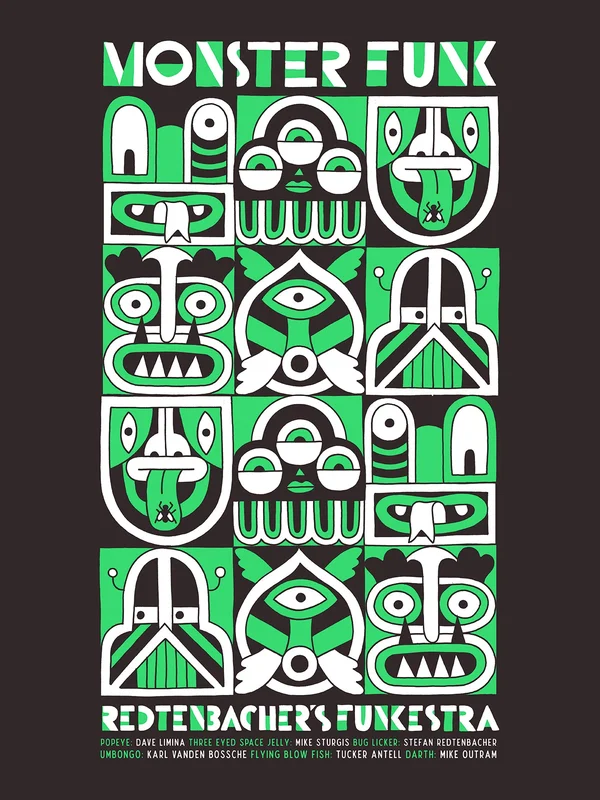 'Monster Funk' Poster | Limited Edition | 18" x 24" (46 cm x 61 cm)
