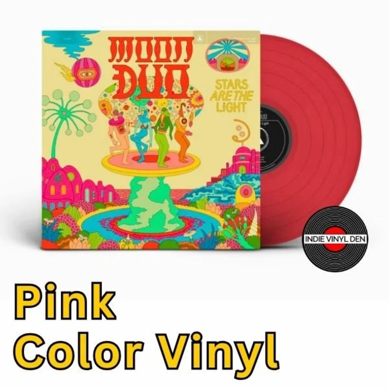 Moon Duo - Stars Are the Light - Pink Color Vinyl
