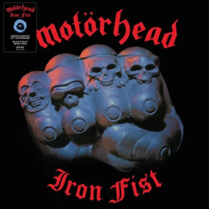 Motrhead Iron Fist (Limited Edition Black & Blue Swirl Vinyl) - (M) (ONLINE ONLY!!)