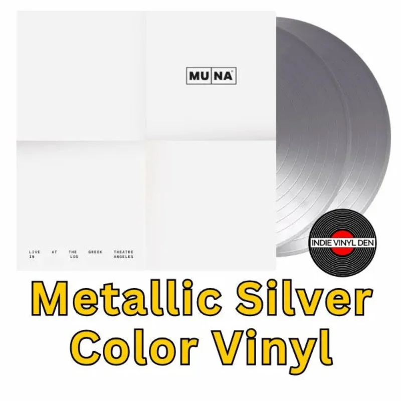 MUNA - Live at The Greek Theatre in Los Angeles - Metallic Silver Color Vinyl Record