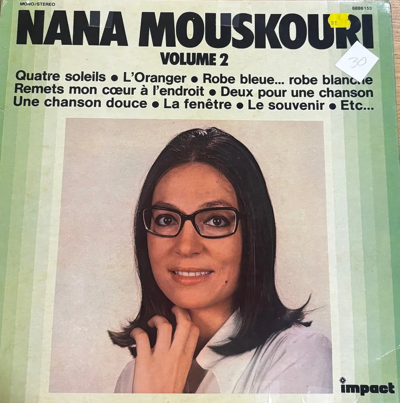 Nana Mouskouri - Nana Mouskouri Volume 2 ( (Used Vinyl - VG+) VJ Marketplace