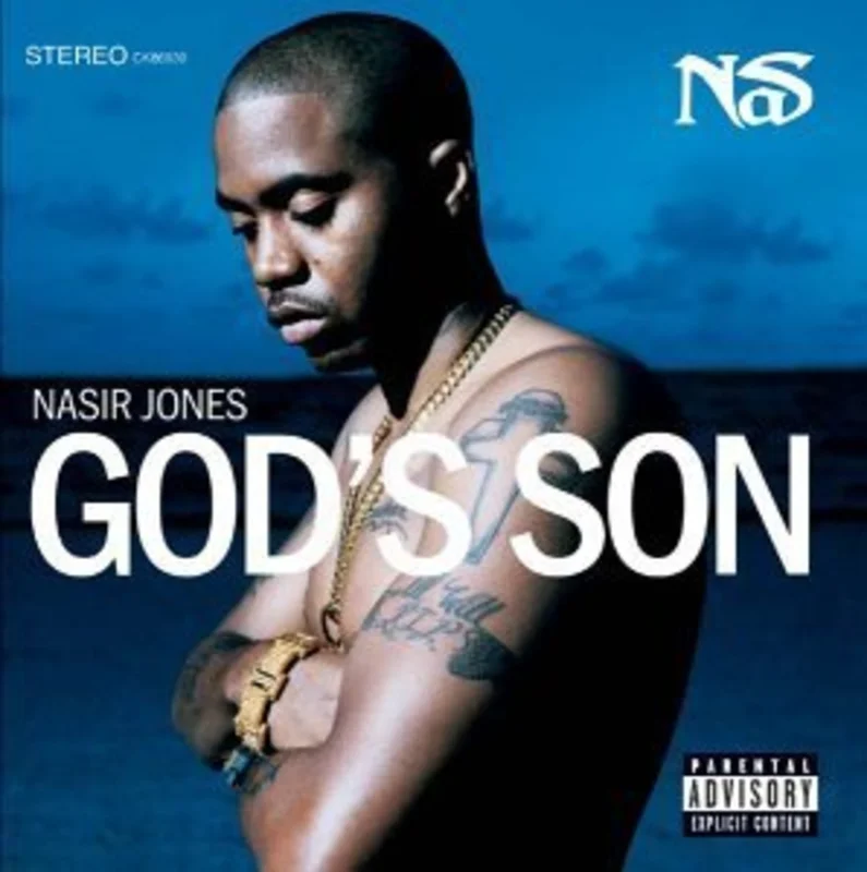 Nas - God's Son (Blue & White Swirl Color) Vinyl LP