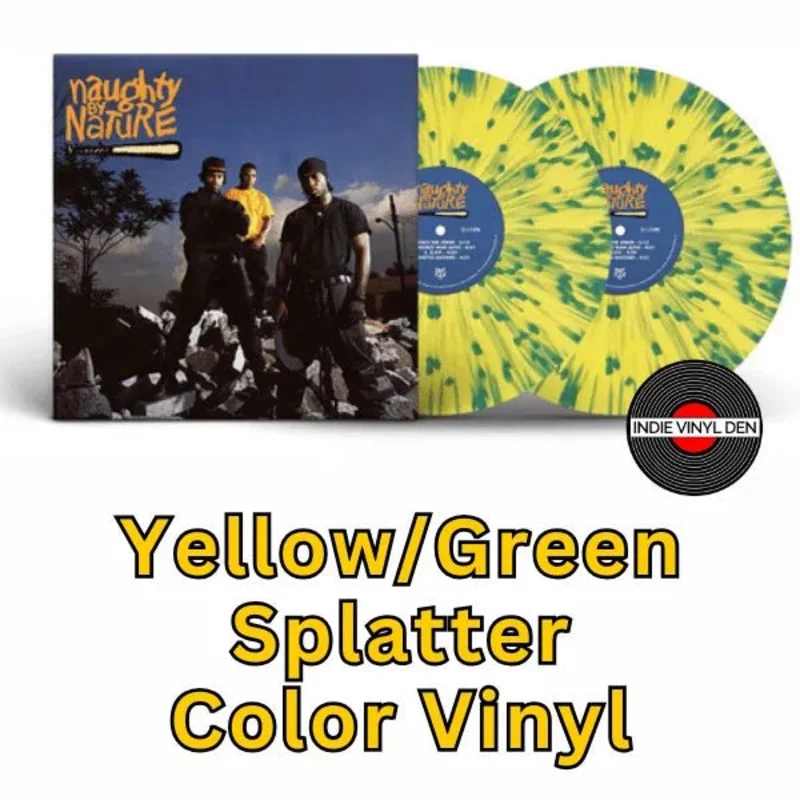Naughty By Nature (30th Anniversary) - Yellow & Green Splatter Color Vinyl Record