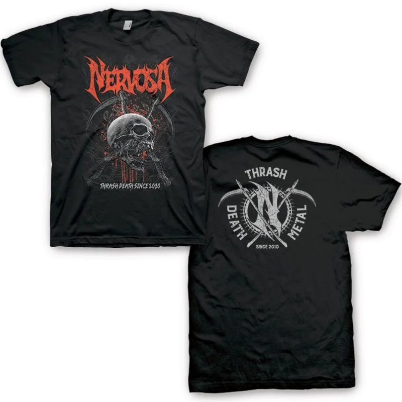 Nervosa Skull Chaos Tee