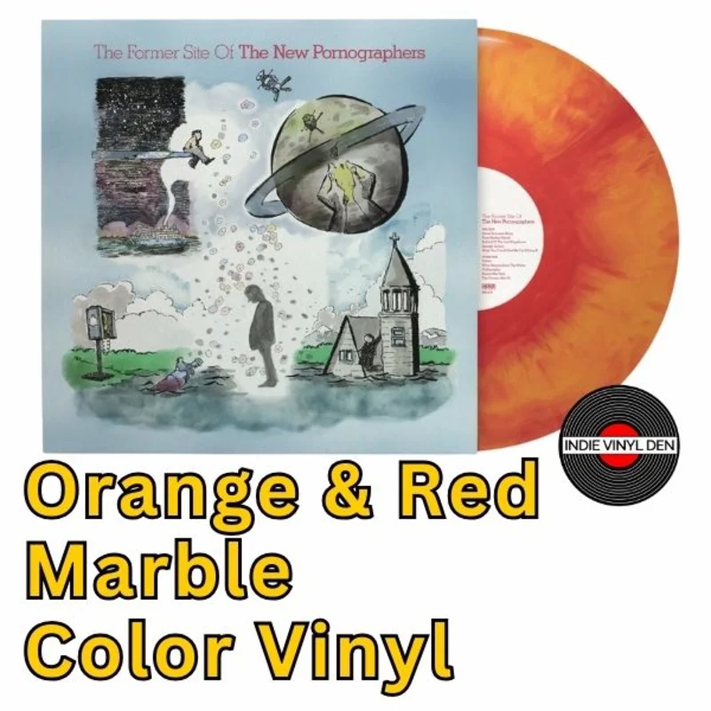 New Pornographers, The - The Former Site Of - Orange & Red Marble Color Vinyl