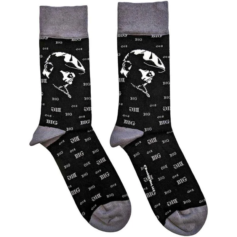 Notorious BIG - Biggie Smalls Side Portrait Socks