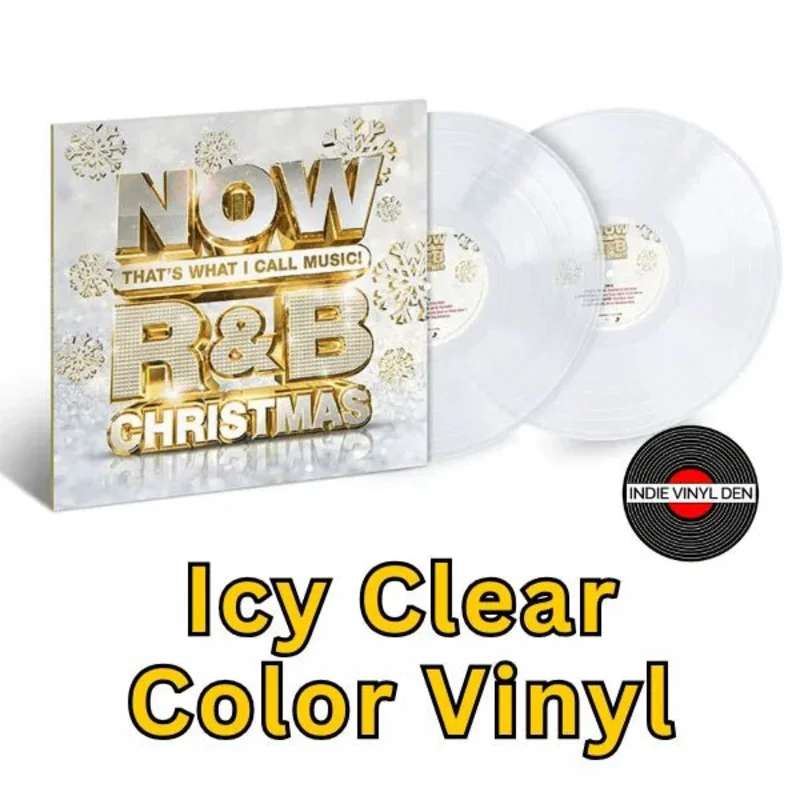 NOW R&B Christmas - 2LP Icy Clear Color Vinyl Record