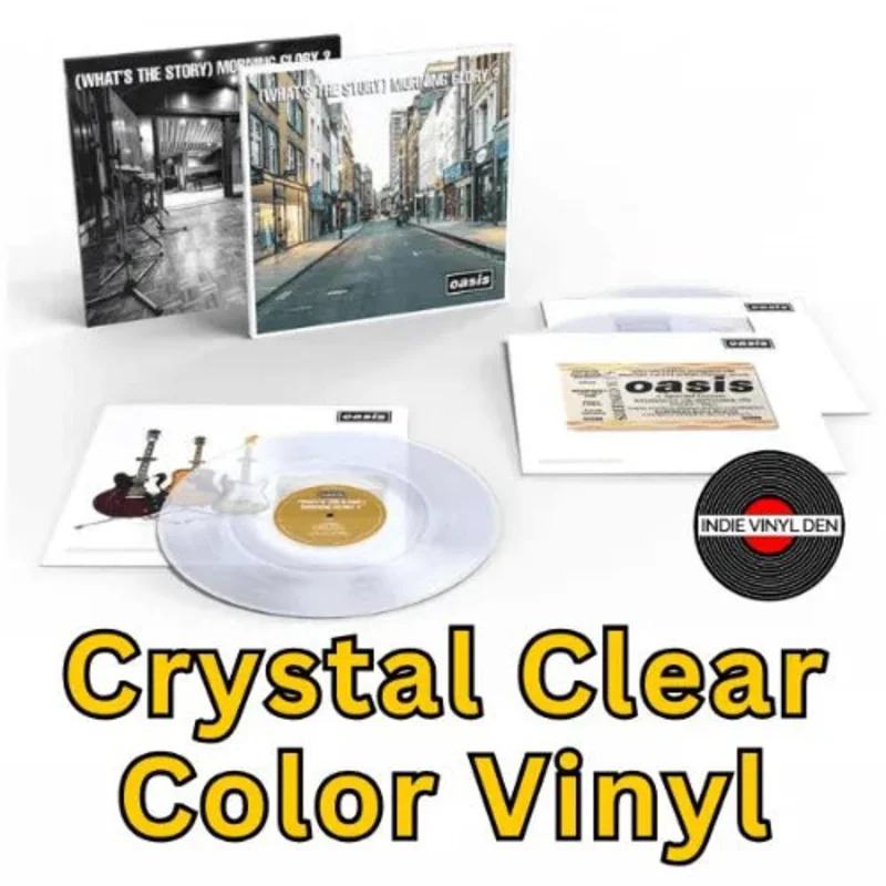 Oasis (What's the Story) Morning Glory? (30th Anniversary) 3LP Crystal Clear Vinyl Record
