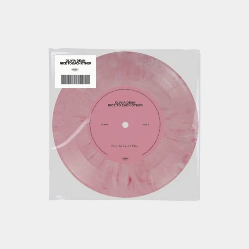 Olivia Dean - Nice To Each Other (Pink/White Color) Vinyl 7"