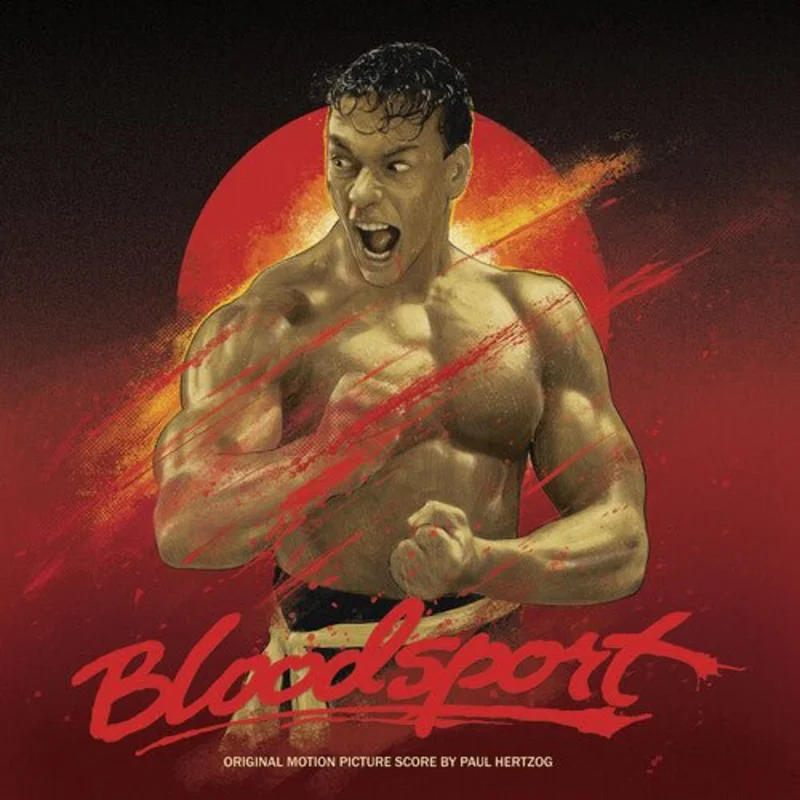 Paul Hertzog - Bloodsport (Original Soundtrack) (Red & White Swirl Color) Vinyl LP