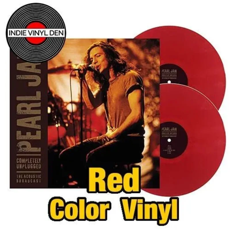 Pearl Jam - Completely Unplugged: The Acoustic Broadcast - Red Color Vinyl Record *