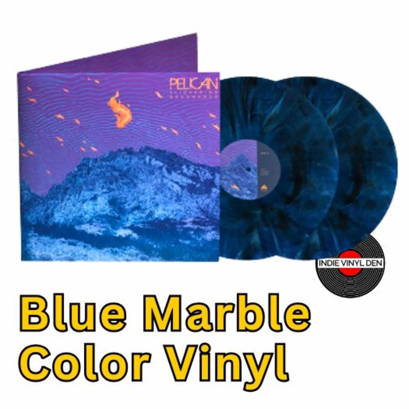 Pelican - Flickering Resonance - Blue Marble Color Vinyl Record