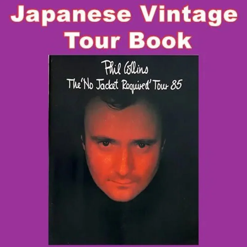 Phil Collins No Jacket Required Tour 85 - Japanese Vintage Concert Tour Book