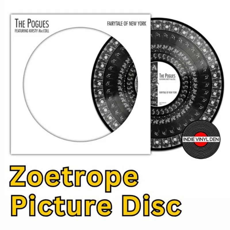 Pogues - Fairytale of New York 12" Vinyl EP Zoetrope Picture Disc
