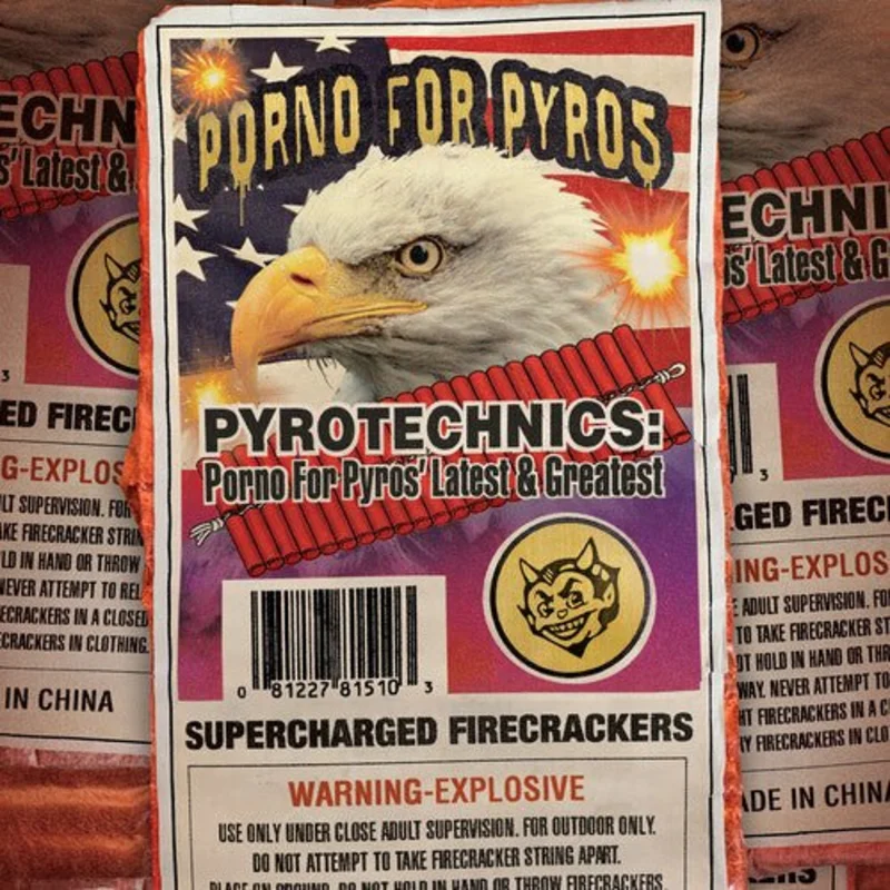 Porno for Pyros - Pyrotechnics: Latest & Greatest (Clear Orange Splatter Color) Vinyl LP