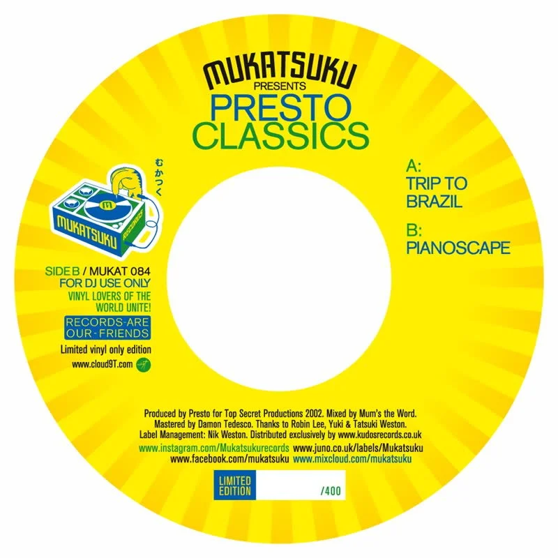 Presto - Trip to Brazil Vinyl 7"