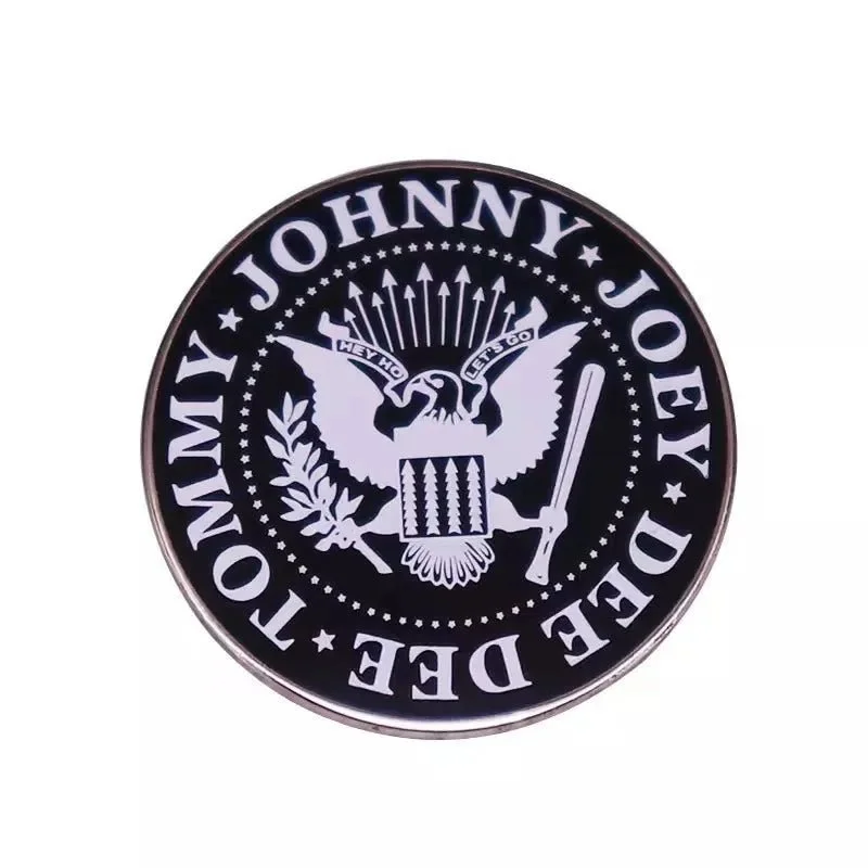 Ramones Names Round - Enamel Pin