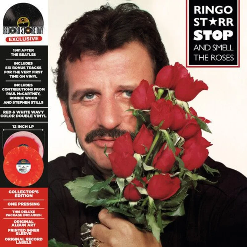 Ringo Starr - STOP & SMELL THE ROSES (2LP/LAVA LAMP EFFECT 1-CLEAR RED/WHITE/2-CLEAR RED/PINK VINYL) (RSD) Vinyl LP