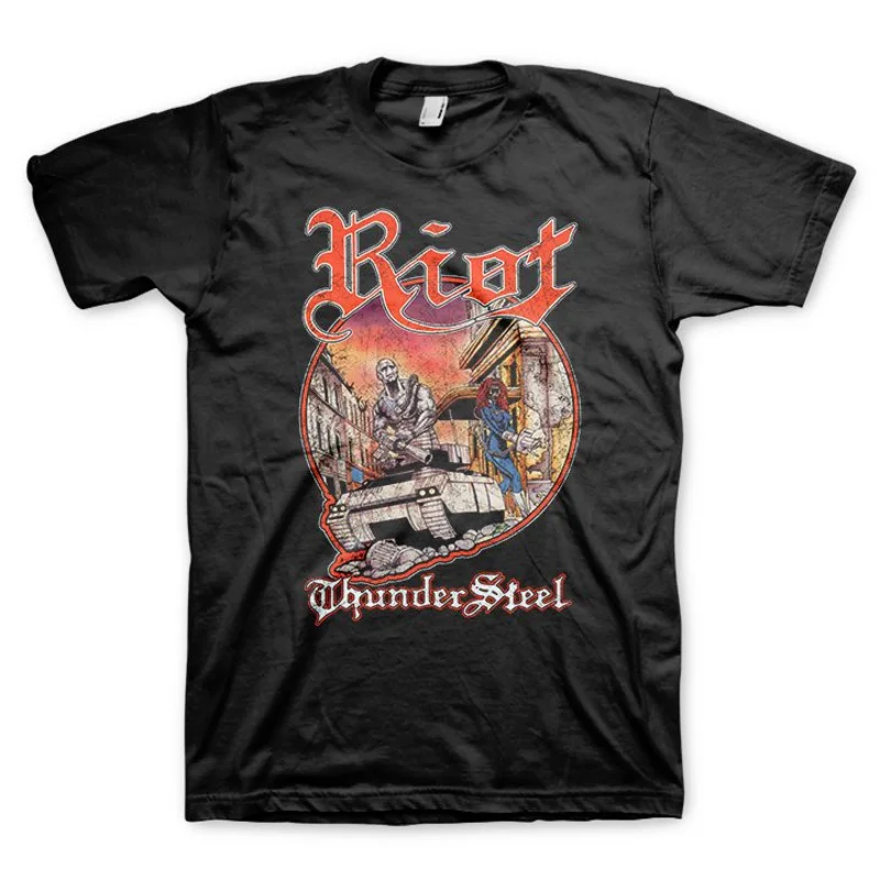 Riot V Thundersteel Black Tee