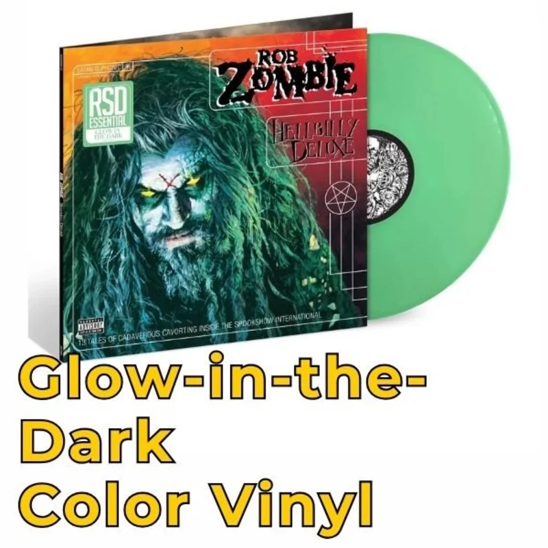 Rob Zombie - Hellbilly Deluxe - GLOW IN THE DARK Vinyl Record