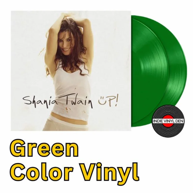 Shania Twain Up! (Country Version) 2xLP Green Color Vinyl Record
