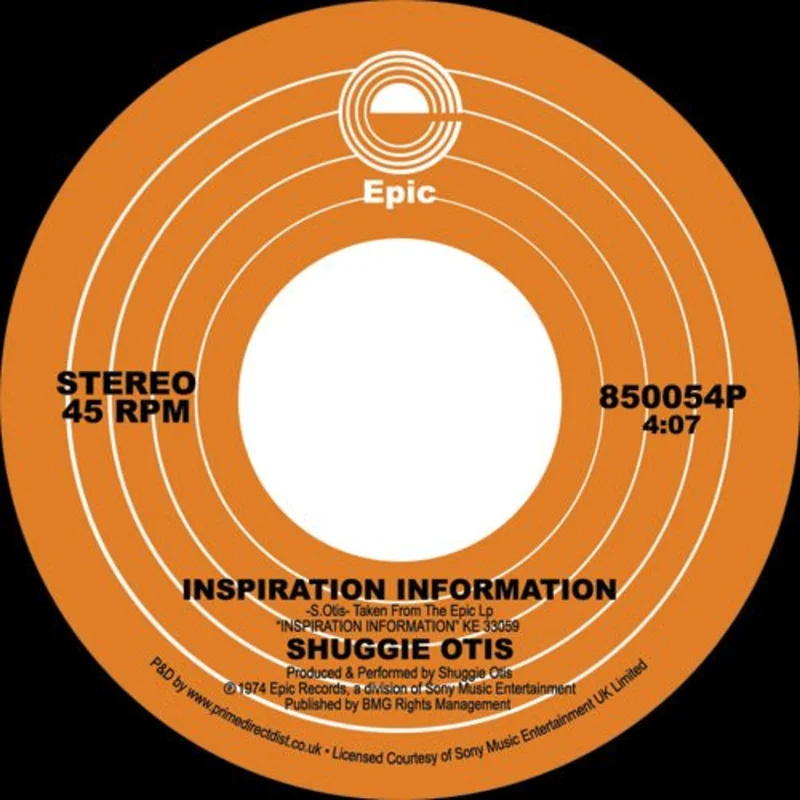 Shuggie Otis - Inspiration Information 7" Vinyl