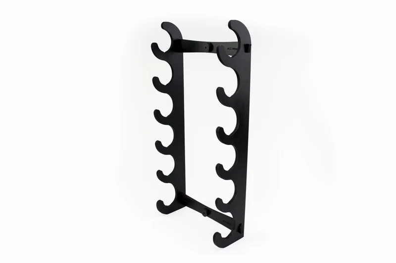 Six Flute Wall Display Black
