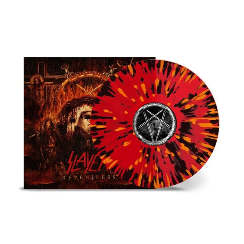 Slayer - Repentless (Transparent Red W/ Orange & Black Splatter)