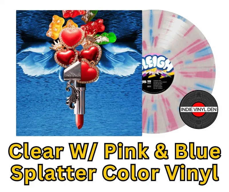 Sleigh Bells - Bunky Becky Birthday Boy - Clear W/ Pink & Blue Splatter Color Vinyl Record