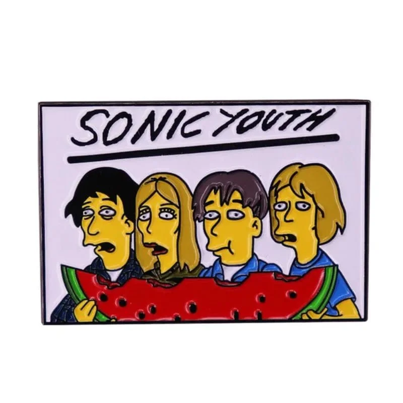 Sonic Youth Enamel Pin (The Simpsons)