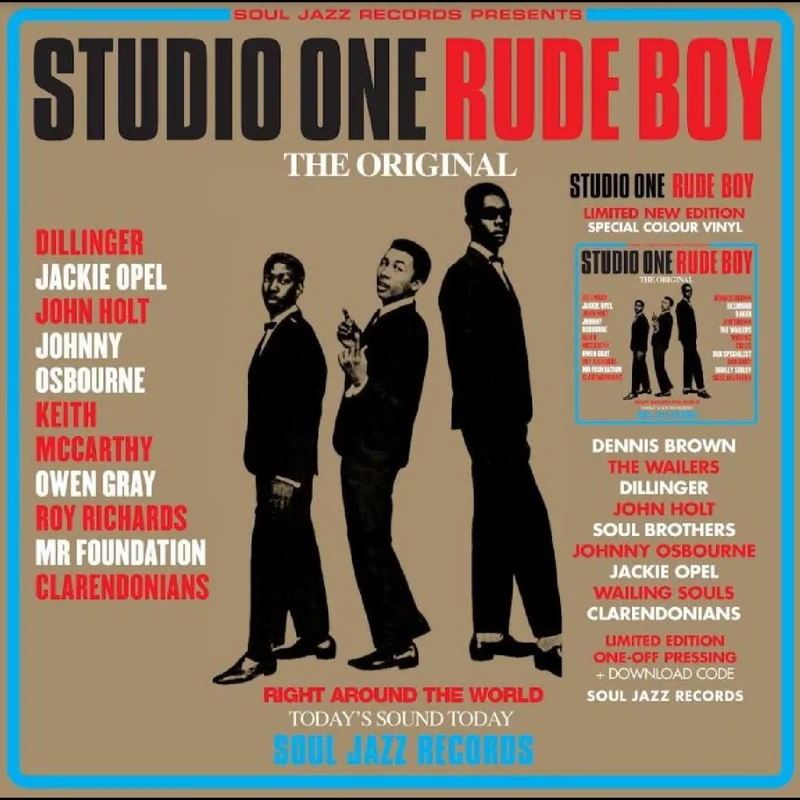 Soul Jazz Records presents - STUDIO ONE RUDE BOY (RED & CYAN VINYL) Vinyl LP
