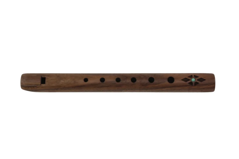 Spirit Pocket Flute 'G' Walnut & Turquoise