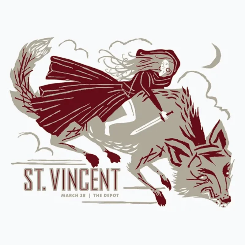 ST. VINCENT Salt Lake City 2014 Gig Poster