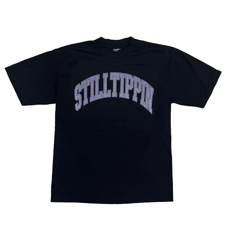 STILL TIPPIN U Reflective Black Tee