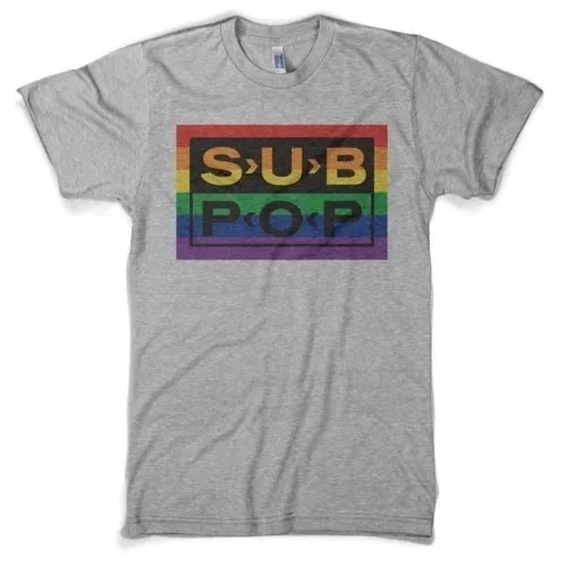 Sub Pop Sub Pop Logo Rainbow Grey