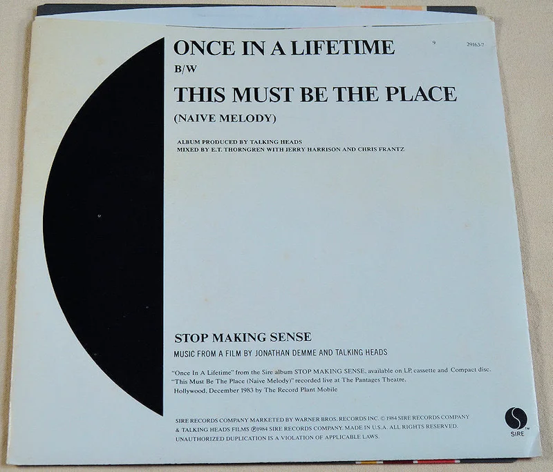Talking Heads - Once In A Lifetime