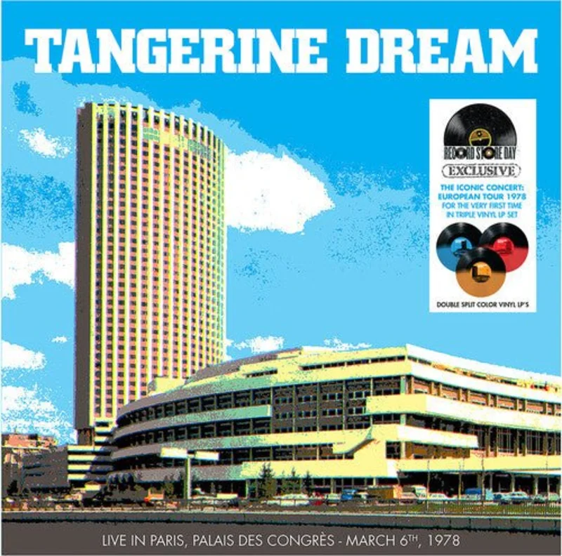 TANGERINE DREAM - LIVE IN PARIS, PALAIS DES CONGRES (HALF BLUE, RED, ORANGE VINYL/2LP) (RSD) Vinyl LP
