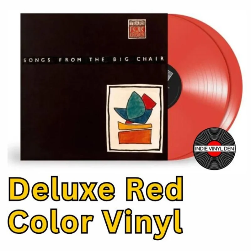 Tears For Fears Songs From The Big Chair Deluxe Edition Transparent Red Vinyl 2 LP For Fans And Collectors