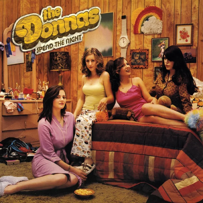 The Donnas - Spend the Night (Clear w/ Canary & Pink Splatter Color) Vinyl LP