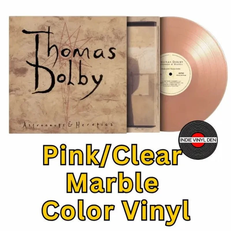 Thomas Dolby - Astronauts & Heretics  - Pink /Clear Marble Color Vinyl Record