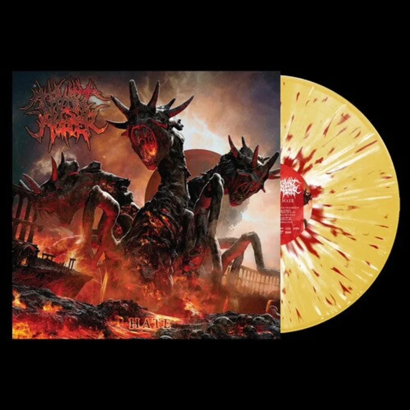 Thy Art Is Murder - Hate (Yellow w/ Red & White Splatter Vinyl)
