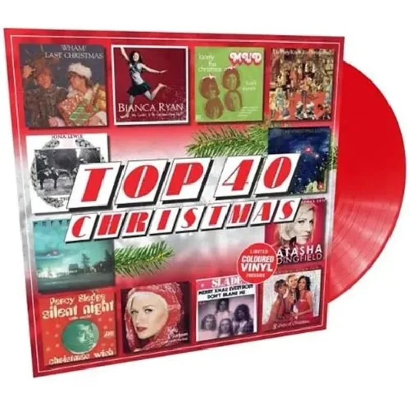 Top 40 - Christmas - Various Artists - Red Color Vinyl