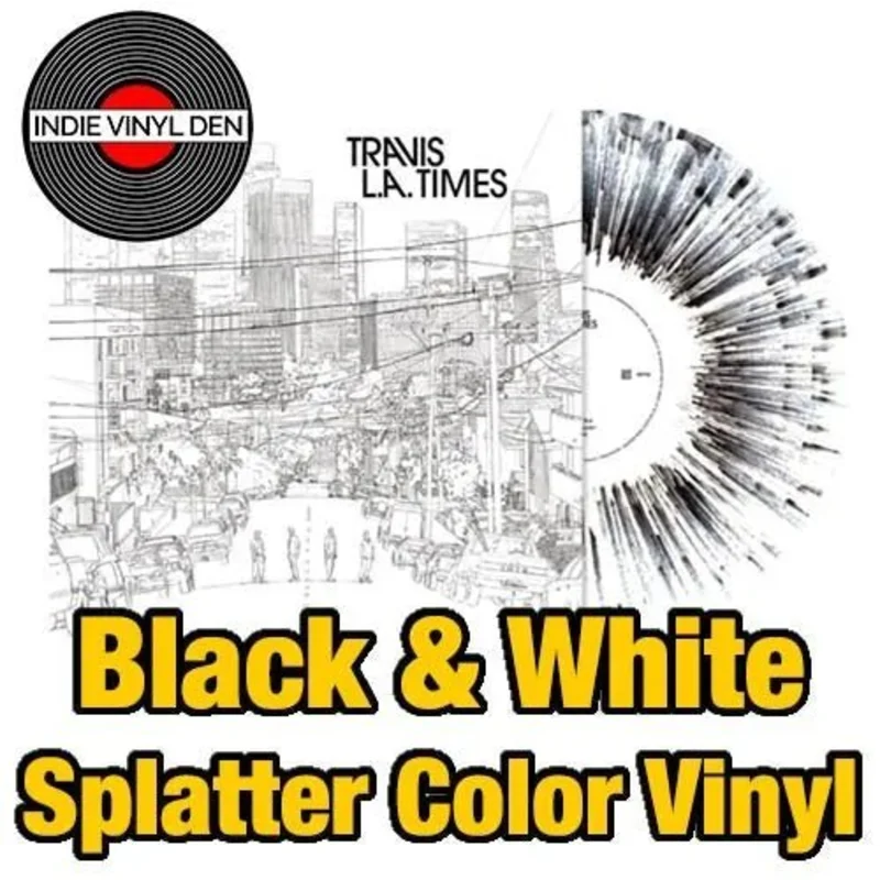 Travis - L.A. Times - White and Black splatter Vinyl Record